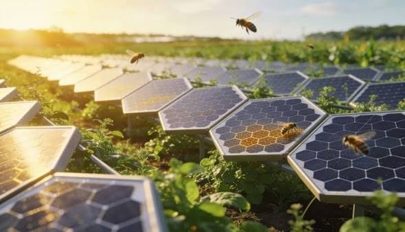 Honeycomb solar pannel